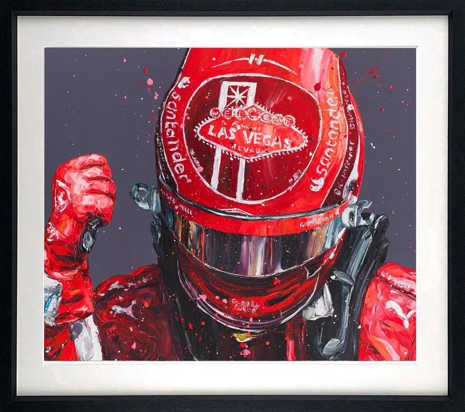 Vegas Pole '23 Framed Print on Paper by Artist Paul Oz