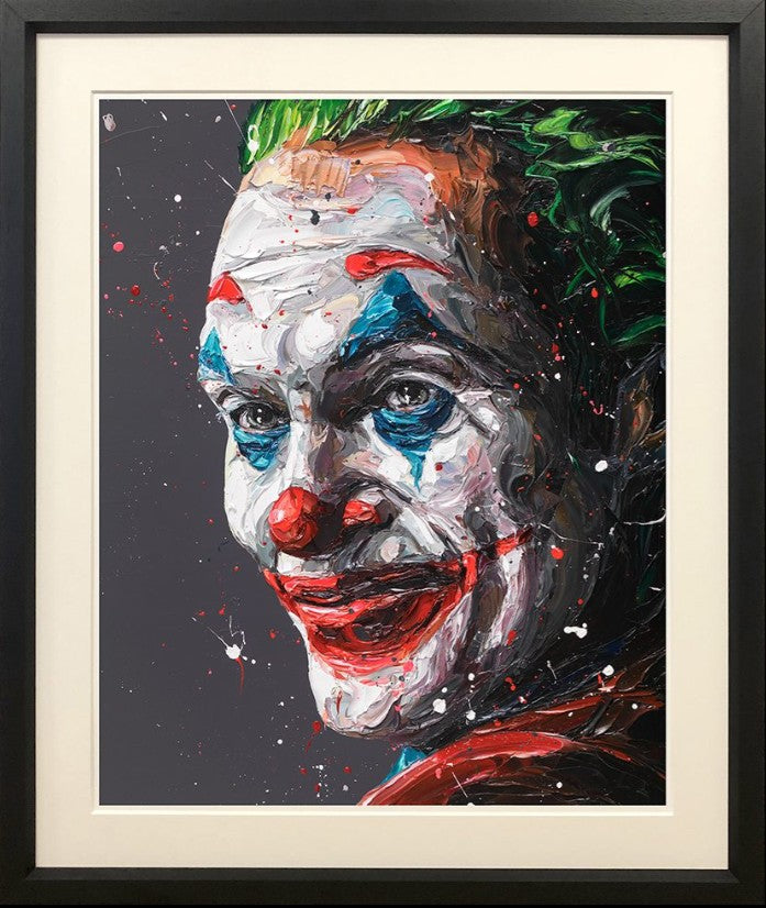 Artur Joker Framed Signed Limited Edition Print on Paper by Artist Paul Oz