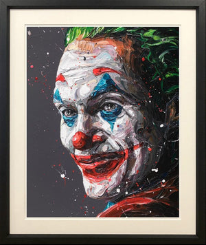 Artur Joker Framed Signed Limited Edition Print on Paper by Artist Paul Oz