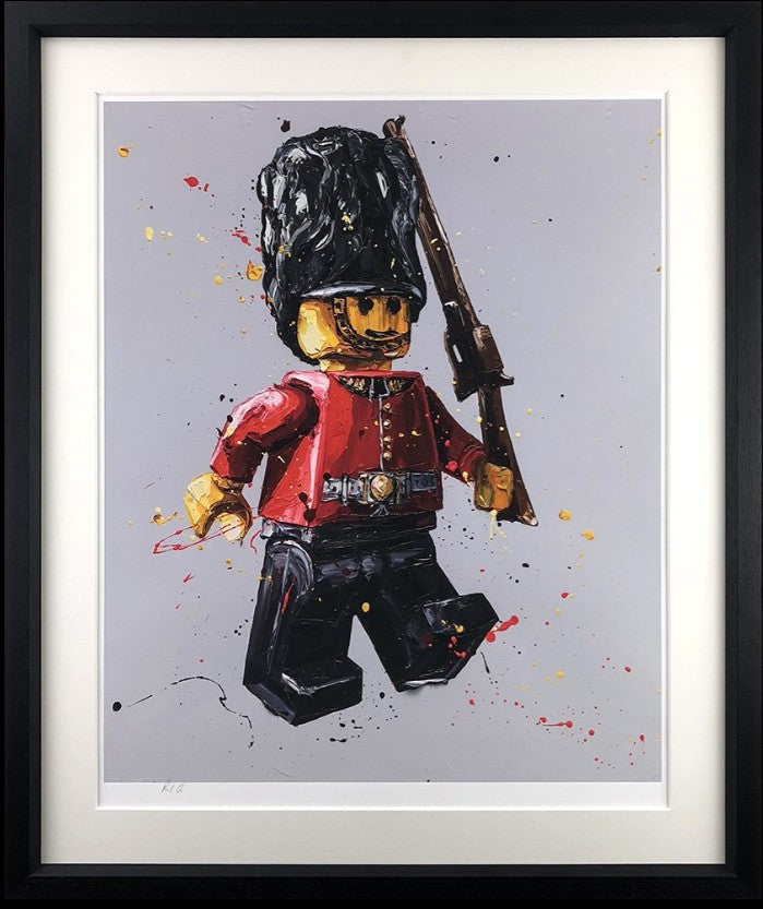 Buckingham  Framed Signed Limited Edition Print on Paper by Artist Paul Oz