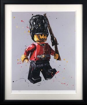 Buckingham  Framed Signed Limited Edition Print on Paper by Artist Paul Oz