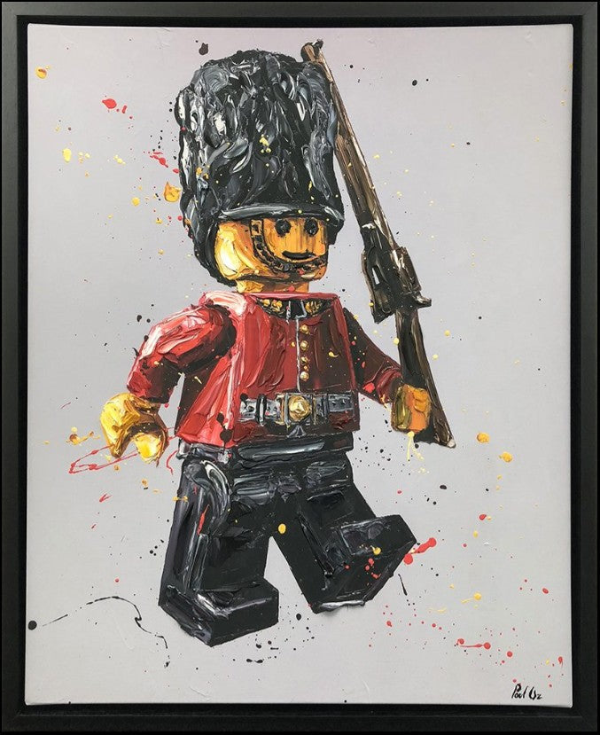 Buckingham Framed Signed Limited Edition Print on Canvas by Artist Paul Oz