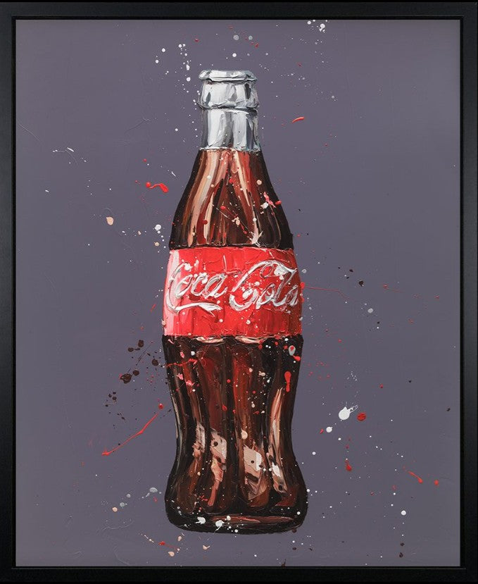 Catch The Wave Framed Signed Limited Edition Print on Canvas by Artist Paul Oz