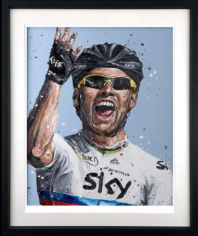 Cav Framed Signed Limited Edition Print on Paper by Artist Paul Oz