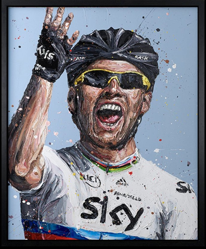 Cav Framed Signed Limited Edition Print on Canvas by Artist Paul Oz