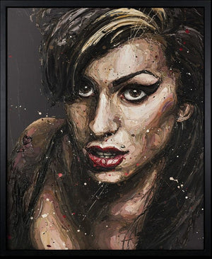 Daddys Girl  Framed Signed Limited Edition Print on Canvas by Artist Paul Oz