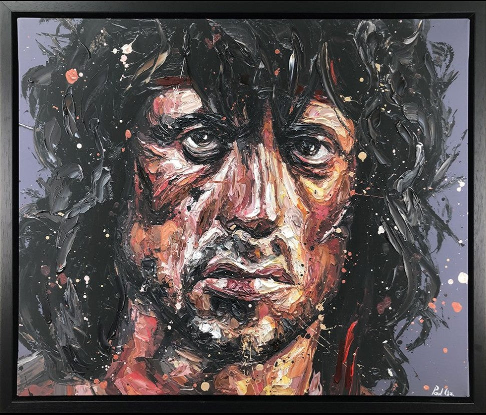 First Blood Framed Signed Limited Edition Print on Canvas by Artist Paul Oz