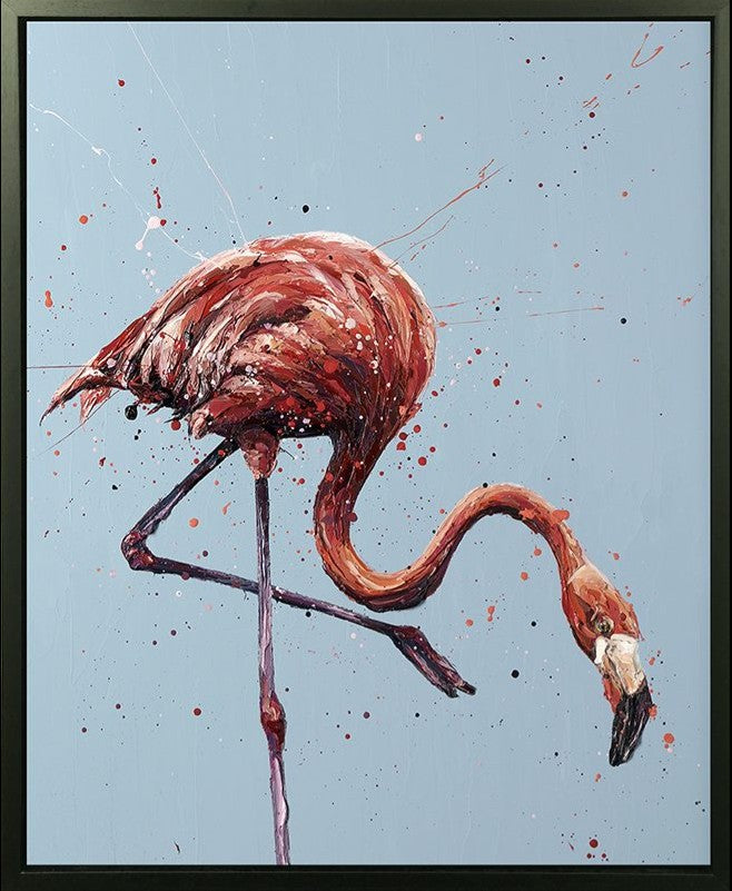 Floyd Framed Signed Limited Edition Print on Canvas by Artist Paul Oz