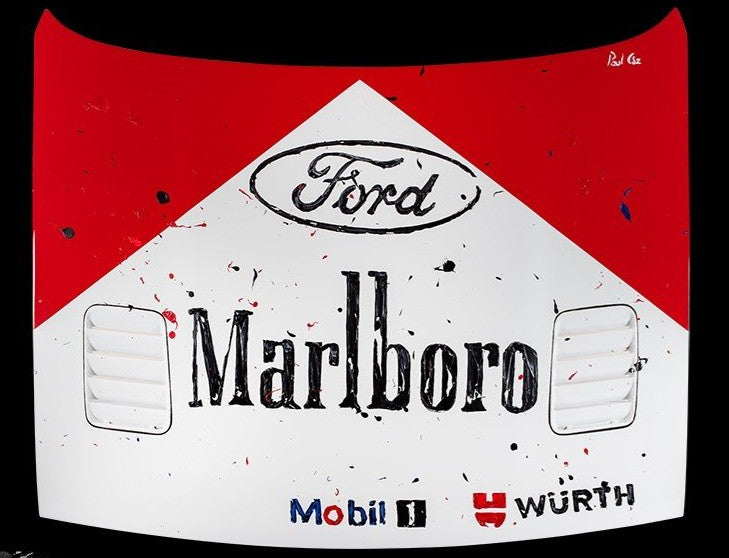 Group A Hero Original Hand Painted Ford Sierra RS Cosworth Engine Cover by Artist Paul Oz