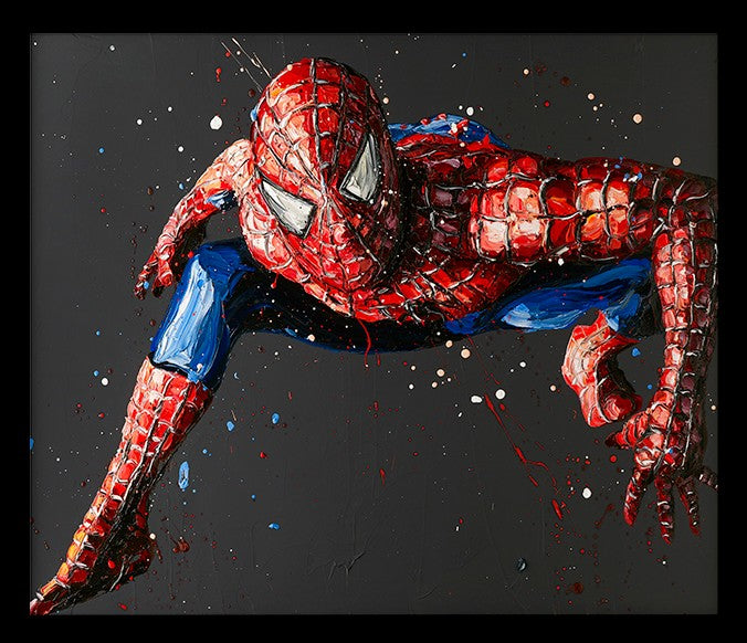 In The Neighbourhood Framed Signed Limited Edition Print on Canvas by Artist Paul Oz