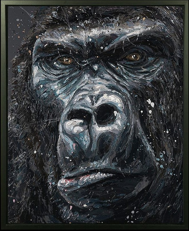 Jock Framed Signed Limited Edition Print on Canvas by Artist Paul Oz