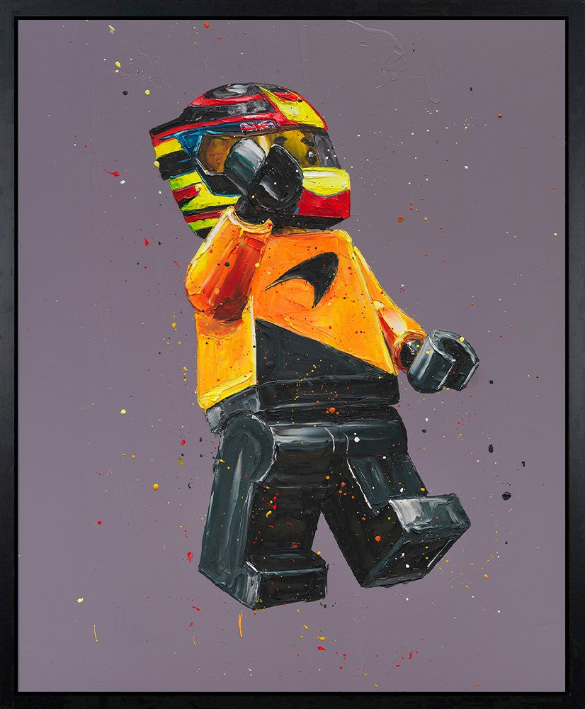 Lego Piastri Signed Limited Edition Print on Boxed Canvas by Artist Paul Oz