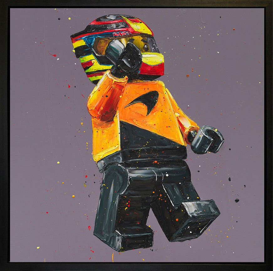 Lego Piastri - Wall of Champions Signed Limited Edition Print on Boxed Canvas by Artist Paul Oz