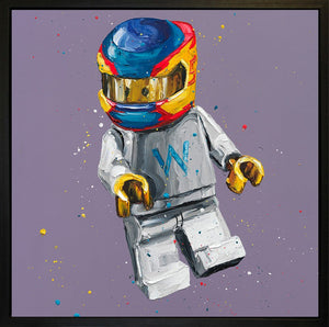 Lego Sainz - Wall of Champions Signed Limited Edition Print on Boxed Canvas by Artist Paul Oz