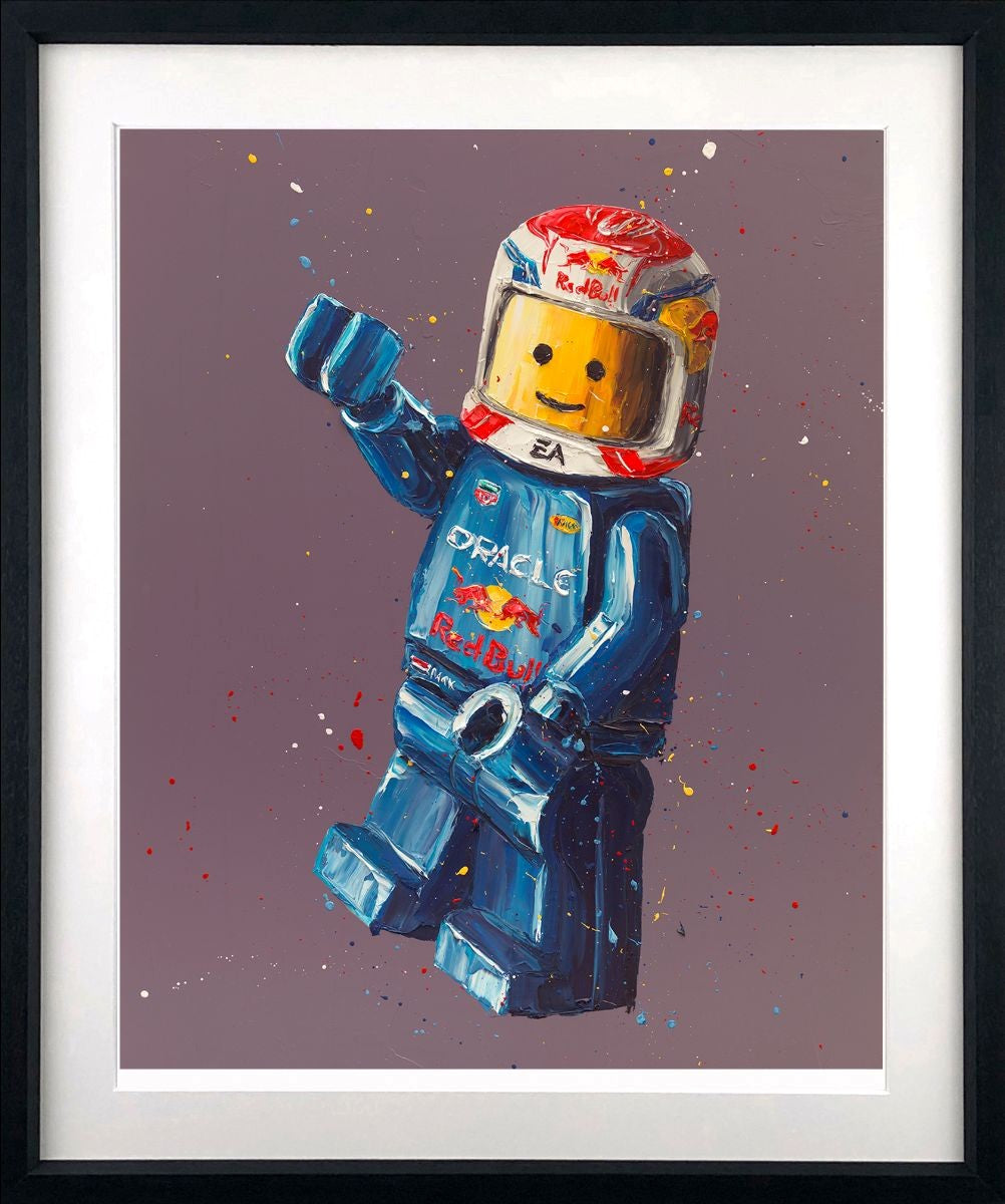 Max Lego Framed Limited Edition Print on Paper by Artist Paul Oz