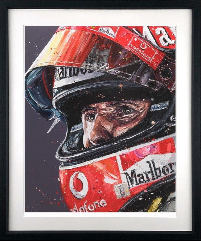 Schumi 18 Framed Signed Limited Edition Print on Paper by Artist Paul Oz