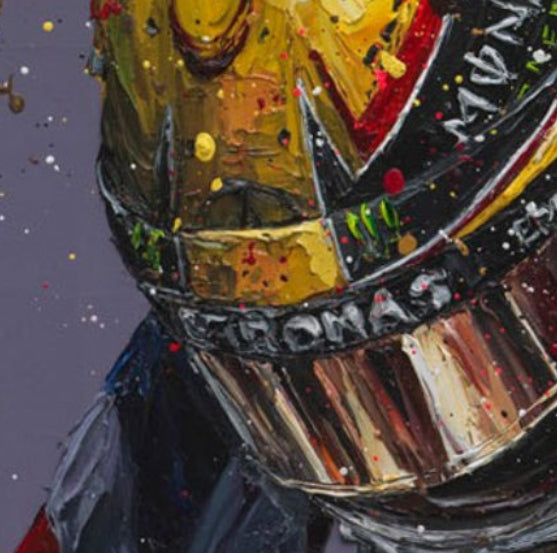 Union Lewis III Framed Limited Edition Embellished Boxed Canvas by Artist Paul Oz